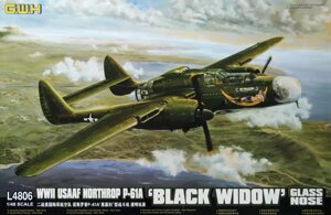 Northrop P-61A Black Widow з прозорим носовим обтічником. GREAT WALL HOBBY L4806
