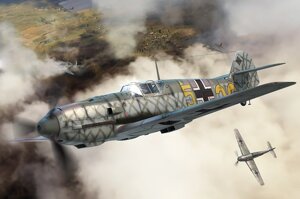Messerschmitt Bf109 E-3. Збірна модель літака у масштабі 1/48. HOBBY BOSS 81791