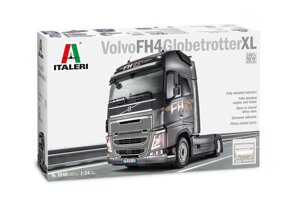 VOLVO FH4 GLOBETROTTER XL. Збірна модель автомобіля тягача в масштабі 1/24. ITALERI 3940