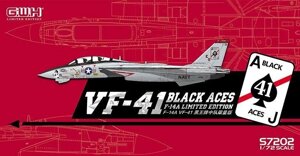 Американський винищувач F-14A «VF-41 Чорні аси». Модель в масштабі 1/72. GREAT WALL S7202