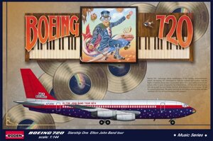 Boeing 720 Elton John tour. 1/144 RODEN 315