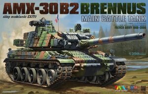 AMX-30 B2 BRENNUS французький бойовий танк. Збірна модель танка у масштабі 1/35. Tiger Model 4604