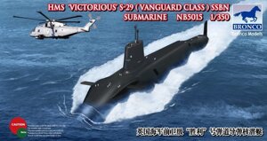 HMS Victorius S-29 Vanguard Class SSBN Submarine. Збірна модель підводного човна у масштабі 1/350. BRONCO MODELS NB5015