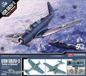 Збірна модель літака USN SB2U-3 `Battle of Midway`. ACADEMY 12324