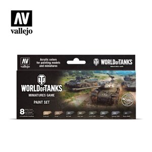 Набір акрилових фарб Світ танків. VALLEJO 70245
