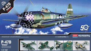 US P-47D Aileen. Сборная модель самолета в масштабе 1/72. ACADEMY 12474