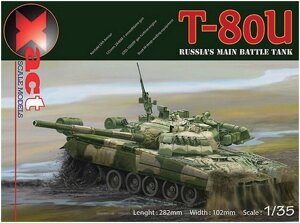 Т-80У основний бойовий танк. Збірна модель в масштабі 1/35. XACT MODEL XS35001