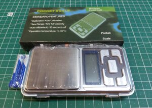 Ваги кишенькові (ювелірні) з пластиковими кнопками LUX Pocket Scale MH-200, 200g / 0.01g
