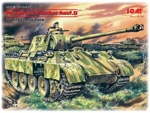 Pz. Kpfw. V Panther, Ausf. D. Збірна модель німецького танка в масштабі 1/35. ICM 35361