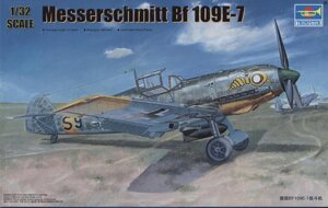 Messerschmitt Bf 109E-7. Збірна модель літака у масштабі 1/32. TRUMPETER 02291