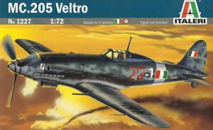 MC. 205 VELTRO. Збірна модель літака у масштабі 1/72. ITALERI 1227