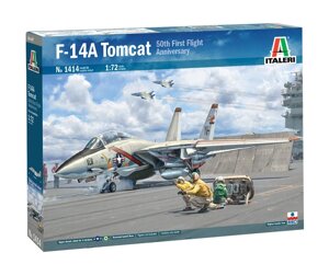 F-14A TOMCAT. Збірна модель військового літака. 1/72 ITALERI 1414