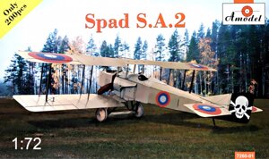 Збірна модель винищувача біплана SPAD S. A. 2. 1/72 AMODEL 7260-01