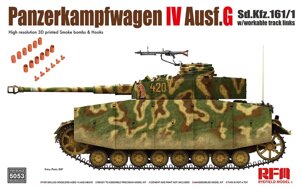 Panzerkampfwagen IV Ausf. G Sd. Kfz. 161/1. Збірна модель із робочими траками в масштабі 1/35. RFM RM-5053