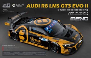 Ауді R8 LMS GT3 EVO II B-Quik Absolute Racing. Збірна модель у масштабі 1/24. MENG CS-011