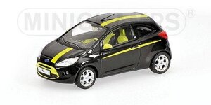 FORD KA 2009 BLACK METALLIC L. E. 1008 PCS. 1/43 MINICHAMPS 400088200