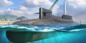 PLAN Type 094 Jin Class SSBN. Збірна модель підводного човна у масштабі 1/700. HOBBY BOSS 87024