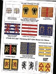 Прапори і штандарти в масштабі 1/72. 5.6. und 7. Kreuzzug 1217-1254. ROFUR FLAGS 03