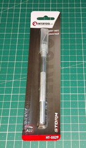 Нож скальпель макетный алюминиевый. INTERTOOL HT-0529 в Запорожской области от компании Хоббинет - сборные модели