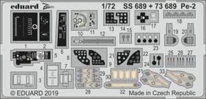 Набір деталювання для моделі літака Пе-2. 1/72 EDUARD SS689