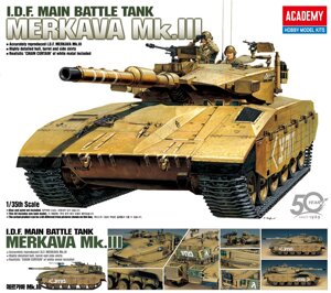 Merkava Mk. III. Збірна модель танка у масштабі 1/35. ACADEMY 13267