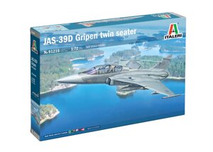 JAS-39D Gripen Twin Seater. Збірна модель літака у масштабі 1/72. ITALERI 91216
