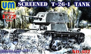 Т-26-1 екранований. Збірна модель танка в масштабі 1/72. UMT 402