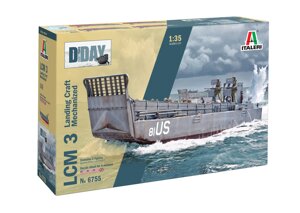 LCM-3. Збірна модель десантного катера з екіпажем у масштабі 1/35. ITALERI 6755