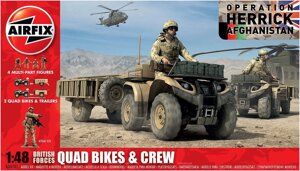 British Quad Bikes and Crew. Збірна модель. 1/48 AIRFIX 04701