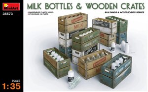 Молочні пляшки з ящиками. 1/35 MINIART 35573