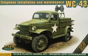 Машина зв'язку Dodge WC-43 (T215). Збірна модель у масштабі 1/72. ACE 72593