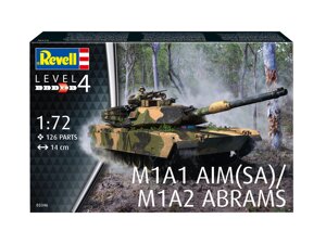 M1A1 AIM (SA)/ M1A2 Abrams. Модель танка в масштабе 1/72. REVELL 03346