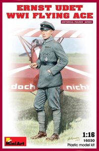 Ернст Удет. Німецький льотчик-ас Першої світової війни. Фігура в масштабі 1/16. MINIART 16030