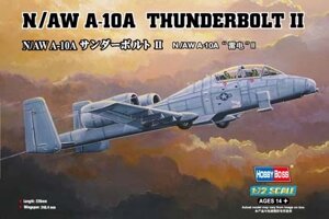 N/AW A-10A THUNDERBOLT II. Збірна модель літака у масштабі 1/72. HOBBY BOSS 80267