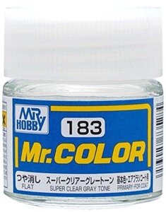 Прозорий з Сірим Відтінком напівматовий. 10мл. MR. COLOR C183