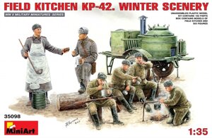 KП-42 польова кухня, зимовий привал. 1/35 MINIART 35098