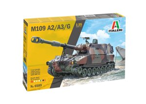 M109 A2/A3/G. Збірна модель американської САУ у масштабі 1/35. ITALERI 6589