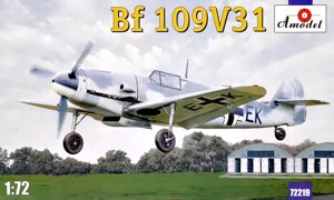 Збірна модель винищувача Messerschmitt Bf-109V31.1 / 72 AMODEL 72219