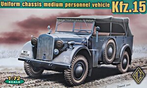 Kfz. 15 uniform chassis medium vehicle (with support axle). 1/72 ACE 72258