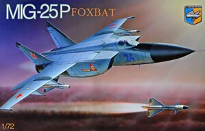 МІГ-25P FOXBAT. Збірна модель радянського літака в масштабі 1/72. CONDOR 7212