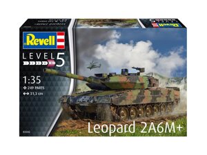 Leopard 2 A6M+. Збірна модель танка у масштабі 1/35. REVELL 03342