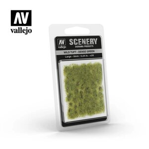 Рослинність для діорам трава щільна зелена, 6 мм. VALLEJO SC413