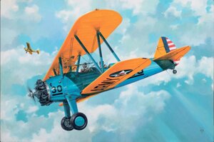 Boeing-Stearman PT-17 Kaydet. Збірна модель літака в масштабі 1/32. RODEN 631