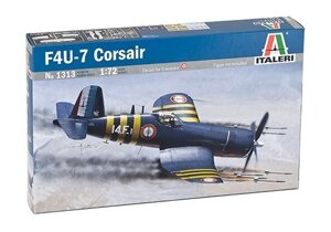 F4U-7 CORSAIR. Збірна модель винищувача в масштабі 1/72. ITALERI 1313