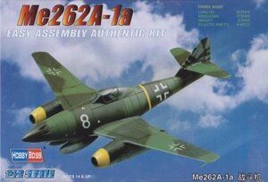 Винищувач Ме262А-1а. Збірна модель. 1/72 HOBBY BOSS 80249