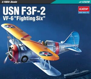 F3F2 VF-6 "Fighting Six". Збірна модель літака в масштабі 1/48. ACADEMY 12326