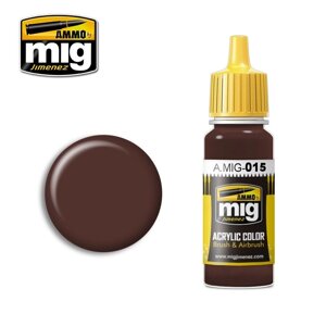 Шоколадно-коричневий. Фарба для моделей 17 мл. AMMO MIG A. MIG-015
