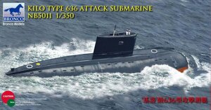 Kilo-Type 636. Збірна модель ударного підводного човна в масштабі 1/350. Bronco MODELS NB5011