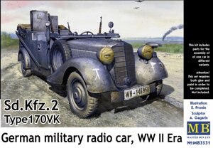 Sd. Kfz 2 Mercedes-Benz Type 170 VK. Збірна модель у масштабі 1/35. MASTER BOX 3531