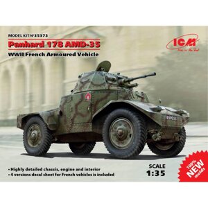 Французький бронеавтомобіль ІІ МВ Panhard 178 AMD-35. 1/35 ICM 35373